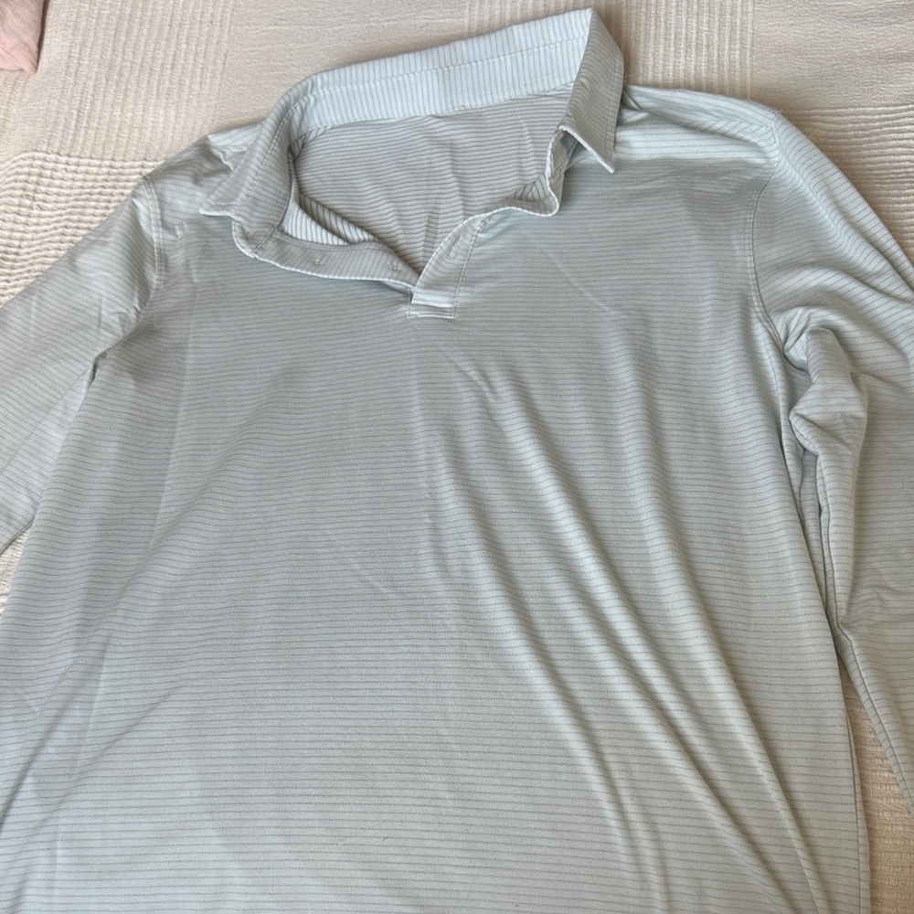 lululemon athletica Light Gray Polo Shirt